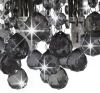 VidaXL Plafondlamp met smoky kralen rond G9 zwart online kopen