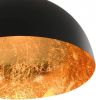 VidaXL Plafondlampen 2 st halfrond E27 zwart en goudkleurig online kopen