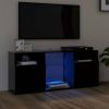 VidaXL Tv meubel Met Led verlichting 120x30x50 Cm Zwart online kopen