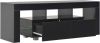VidaXL Tv meubel Met Led verlichting 130x35x45 Cm Hoogglans Zwart online kopen