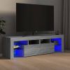 VidaXL Tv meubel Met Led verlichting 140x36, 5x40 Cm Grijs Sonoma Eiken online kopen