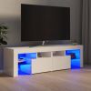 VidaXL Tv meubel Met Led verlichting 140x36, 5x40 Cm Hoogglans Wit online kopen