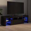 VIDAXL Tv meubel met LED verlichting 140x36, 5x40 cm hoogglans zwart online kopen