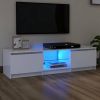 VidaXL Tv meubel met LED verlichting 140x40x35, 5 cm wit online kopen