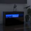 VidaXL Tv meubel met LED verlichting 60x35x40 cm hoogglans zwart online kopen