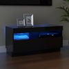 VidaXL Tv meubel met LED verlichting 80x35x40 cm hoogglans zwart online kopen