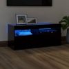 VidaXL Tv meubel met LED verlichting 90x35x40 cm zwart online kopen