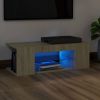 VidaXL Tv meubel met LED verlichting 90x39x30 cm sonoma eikenkleurig online kopen