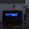 VidaXL Tv meubelen 2 St Met Led verlichting 60x35x40 Cm Zwart online kopen