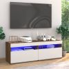 VidaXL Tv meubels 2 St Met Led verlichting 60x35x40 Cm Bruineikenkleur online kopen