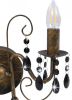 VidaXL Wandlamp met kralen in antieke stijl 2xE14 zwart online kopen