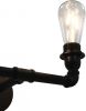 VidaXL Wandlamp tweevoudig 2xE27 zwart online kopen