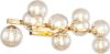 Maytoni Dallas wandlamp met 9 glasbollen, goud online kopen