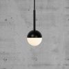 Nordlux Hanglamp Contina van glas, 1 lamp, zwart online kopen