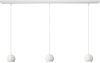 Artdelight Hanglamp LED Denver Mat Wit Ø 10cm 3 Lichts online kopen