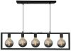 Freelight Hanglamp Distesa Mat Zwart 120cm 5Lichts online kopen