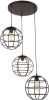 Freelight Hanglamp Pianeta Zwart Goud Rond 27cm 3Lichts online kopen