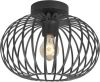 Freelight Plafondlamp Aglio Mat Zwart 33cm online kopen
