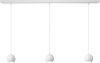 Artdelight Hanglamp LED Denver Mat Wit Ø 10cm 3 Lichts online kopen