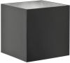 Highlight Wandlamp Block Vierkant Zwart Zilver 10cm online kopen
