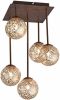 Paul Neuhaus Plafondlamp GRETA Roest 5 Lichts online kopen