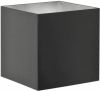 Highlight Wandlamp Block Vierkant Zwart Zilver 10cm online kopen