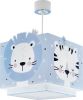 Dalber Kinderkamer hanglamp Baby Jungle soft blauw met wit 63112T online kopen