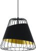 Eglo Design draadhanglamp Austell 43cm zwart met goud 49509 online kopen