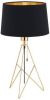 Eglo Camporale Tafellamp 1-lichts Messing Zwart Goud h 56 cm online kopen