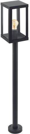 EGLO Staande lamp voor buiten ALAMONTE 1 zwart/l15 x h101, 5 x b15 cm/excl. 1x e27(elk max. 60 w)/buitenlamp ip44 spatwaterdicht lamp tuin entree vintage retro rustiek staande lamp voor buiten weerbestendig online kopen