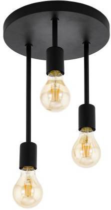 EGLO plafondlamp 3 lichts Wilmcote zwart Leen Bakker online kopen