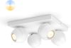Philips Plafondlamp Hue Buckram White Ambiance 4 lichts wit 929003048201 online kopen