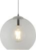 Searchlight Glazen hanglamp BallsØ 25cm grijs met helderglas 1621CL online kopen