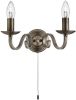 Searchlight Klassieke wandlamp Richmond 2 lichts bronsbruin 1502 2AB online kopen