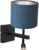 Steinhauer Stang wandlamp blauw metaal kapdiameter 20 cm online kopen