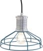 Steinhauer Draadlamp Wired metaalgrijs met retro blauw 7694BL online kopen
