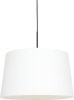 Steinhauer Hanglamp Sparkled Light 8190 Zwart Kap Linnen Wit online kopen