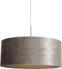 Steinhauer Hanglamp Sparkled 50cm grijs met Taupe velours 8149ST online kopen