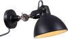 LichtXpert Lightning Industriele Wandlamp 1 l. Zwart online kopen