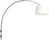 Steinhauer Sparkled Light wandlamp zwart met wit linnen boog ?45 cm online kopen