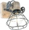 Steinhauer Wandlamp Geurnesey vintage grijs met hout 1578GR online kopen