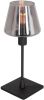 Steinhauer Zwarte tafellamp Ancilla met smoke glas 3102ZW online kopen