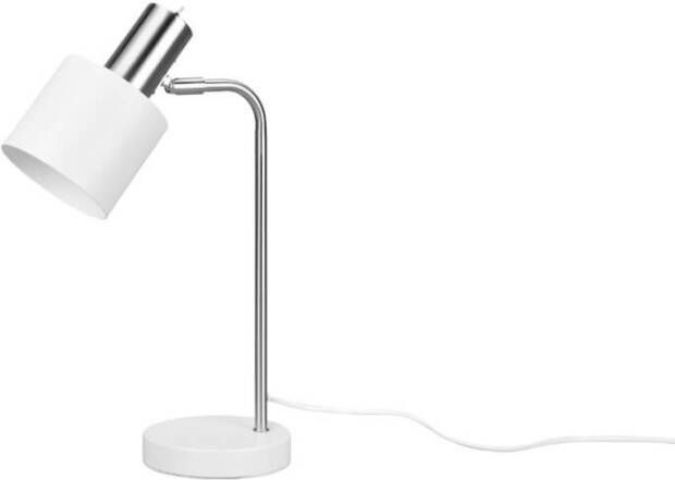 Trio international Design bureaulamp Adam wit met RVS R51041031 online kopen