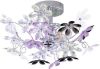 Merkloos Reality Hanglamp Flower 38 Cm E14 Staal/acryl 40w Chroom/lila online kopen