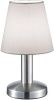 Trio international Tafellamp Met Kap Series 5996 24cm wit met mat chroom 599600101 online kopen