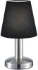 Trio international Tafellamp Met Kap Series 5996 24cm zwart met chroom 599600102 online kopen