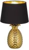 Trio international Tafellamp Pineapple 43cm goud met zwart R50431079 online kopen