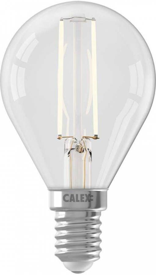 Trendhopper Calex LED Full Glass Filament Ball lamp 240V 3, 5W 350lm E14 P45, Clear 2700K CRI80 Dimmable, energy label A++ online kopen