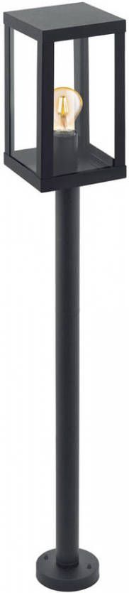 EGLO Staande lamp voor buiten ALAMONTE 1 zwart/l15 x h101, 5 x b15 cm/excl. 1x e27(elk max. 60 w)/buitenlamp ip44 spatwaterdicht lamp tuin entree vintage retro rustiek staande lamp voor buiten weerbestendig online kopen