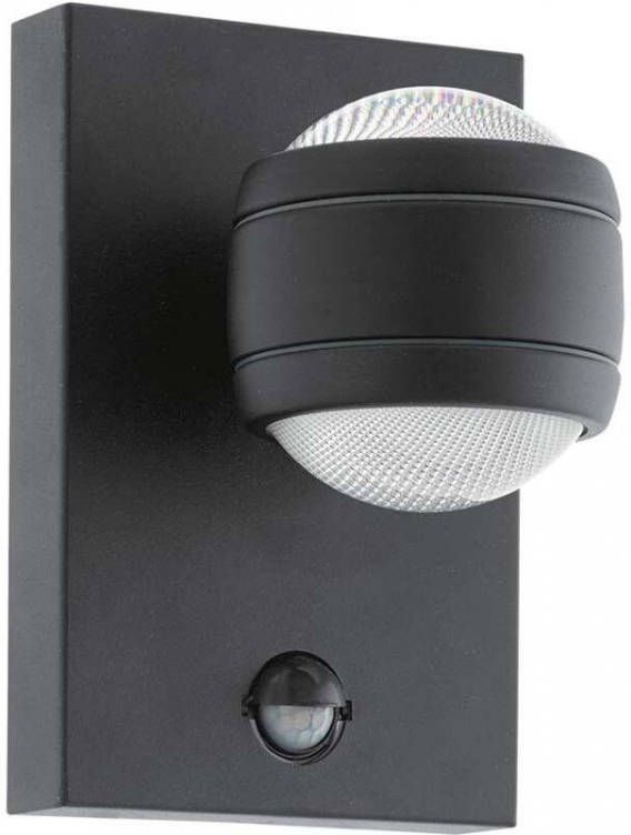 EGLO LED buitenwandlamp met sensor Sesimba 1 2x3, 7 W zwart online kopen